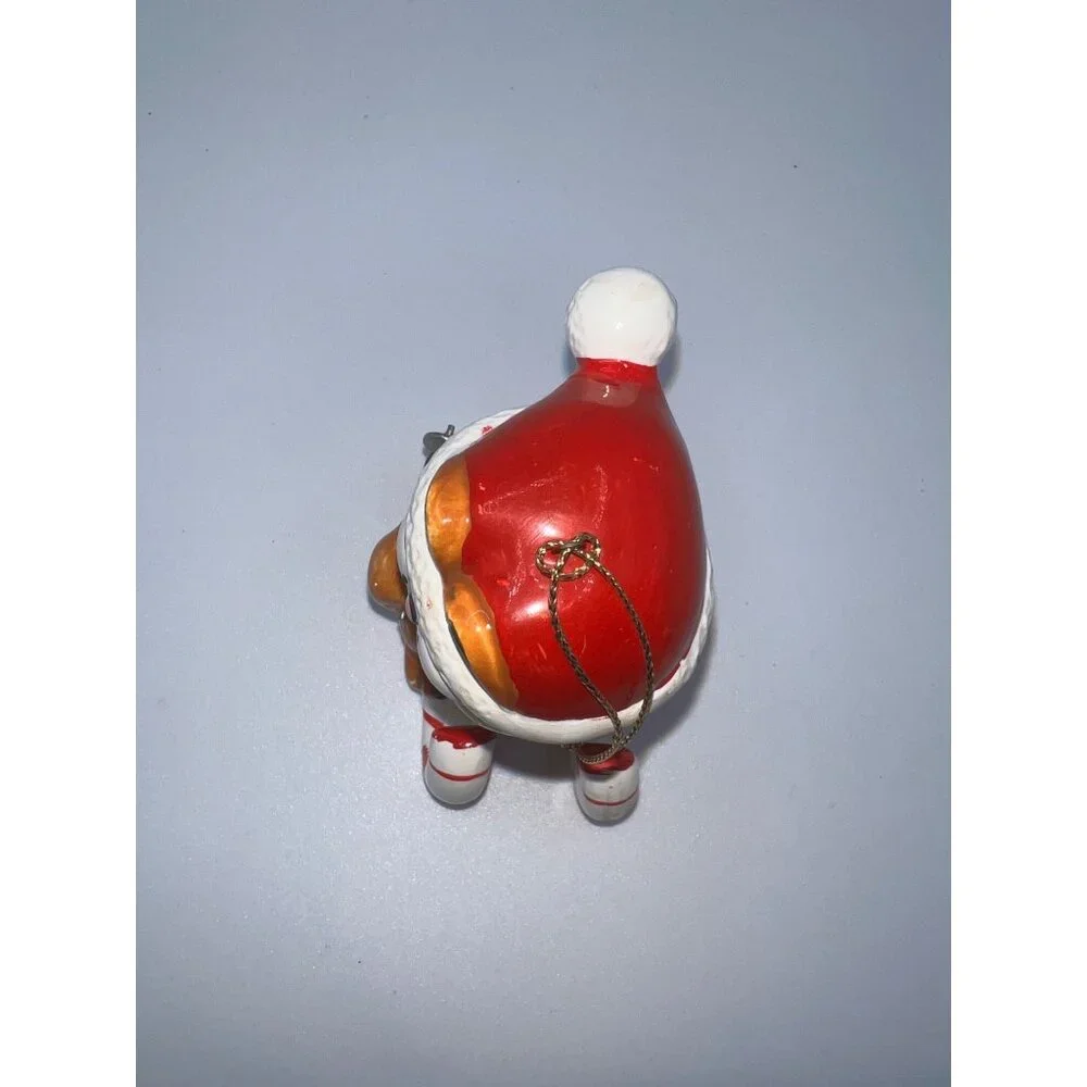 Vintage 1978 Garfield The Cat Skiing Ceramic Christmas‎ Ornament Xmas Decor Cats